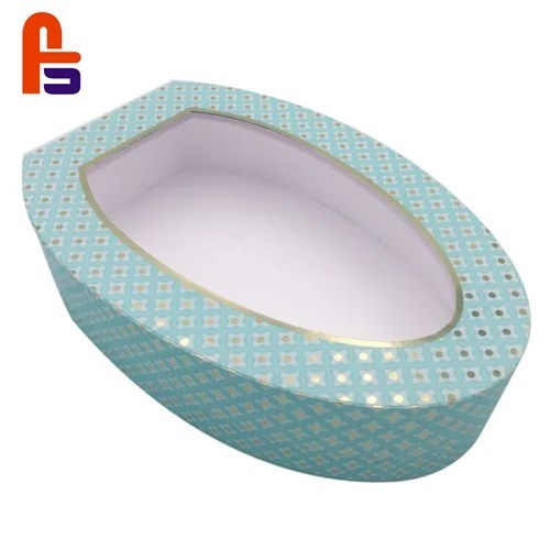 Green Color PVC HS Code 48196000 FSC StandardCardboard Box With Clear