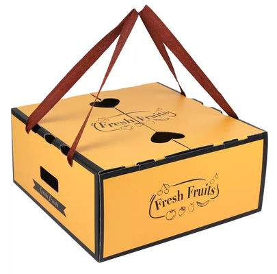 Banana Cardboard Packing Boxes Custom Corrugated Shipping Boxes For Fruit
