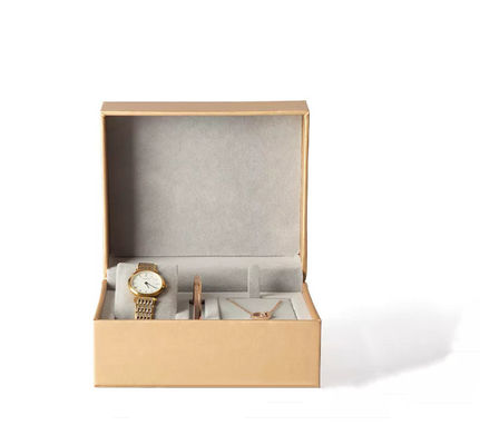 Ruizhuo Wrist Watch Packaging Box High End Velvet 15*13*7.6cm