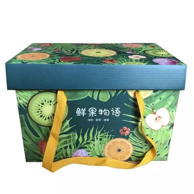 Double Wall Corrugated Boxes For Fruit Packaging Lamination / Embossing