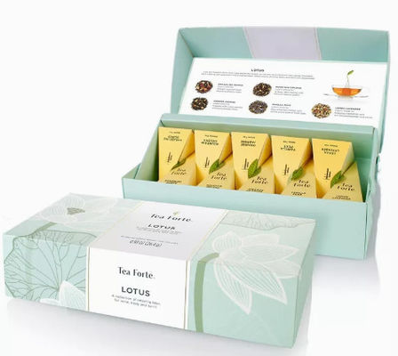 Handmade Ivory Board Tea Cardboard Packaging CMYK Color Custom Logo