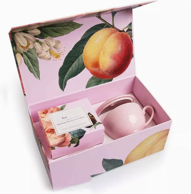 Custom Logo Printed Cardboard Tea Boxes Handmade Tea Set Gift Box