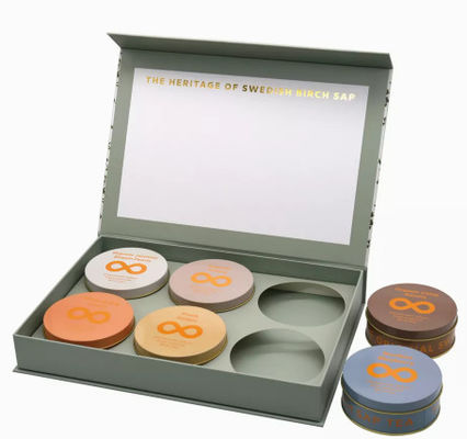 Custom Luxury Recyclable Cardboard Tea Boxes Matt Lamination