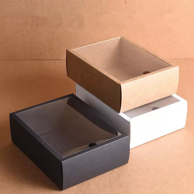 Pantone PU Leather Box Sliding Kraft Drawer Gift Box Folding TUV