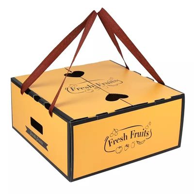 Vegetable Cardboard Packing Boxes Custom Printing Shipping Carton Boxes For Fruit