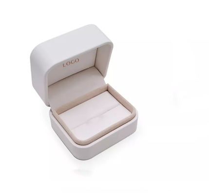 ODM Ring Gift Boxes Logo Printed Leatherette Magnetic Jewelry Boxes ISO9001