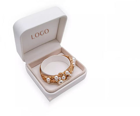 ODM Ring Gift Boxes Logo Printed Leatherette Magnetic Jewelry Boxes ISO9001