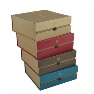 CMYK / Pantone Color Cardboard Packing Boxes Recyclable Custom Jewelry Gift Boxes