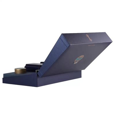 Rigid Cardboard Packing Boxes Clamshell Luxury For Coffee Tea