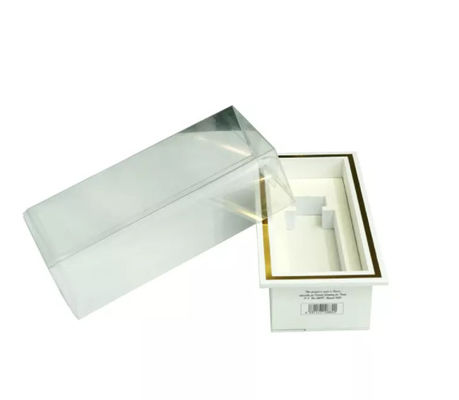 Handmade Custom Printed Gift Packaging Box Cosmetic Foldable Clear Plastic Box