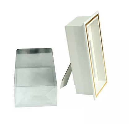 Handmade Custom Printed Gift Packaging Box Cosmetic Foldable Clear Plastic Box