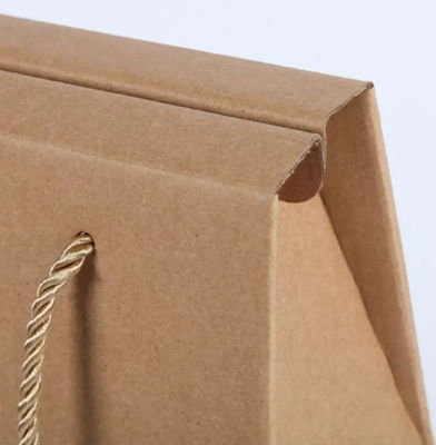 Custom Bottle Cardboard Packing Boxes , Wine Paper Packaging Box for Carry