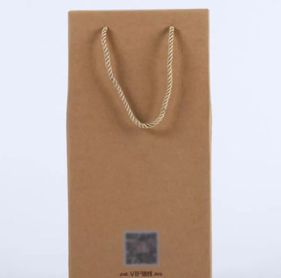 Custom Bottle Cardboard Packing Boxes , Wine Paper Packaging Box for Carry