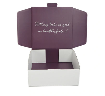 Printed Brand Clothing Paper Gift Packaging Box , Corrugated Folding Shipping Mailer Boxes