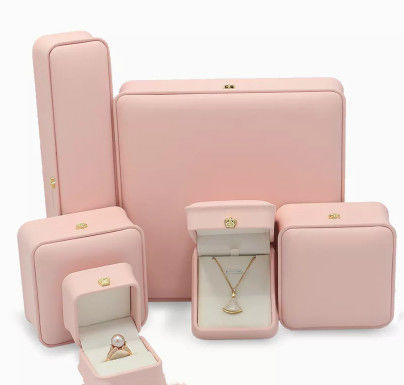 PMS Jewelry Packaging Box Velvet Leather Jewelry Boxes Biodegradable
