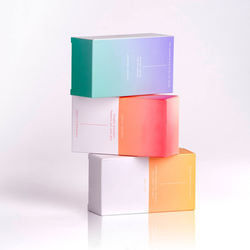 Kraft Paper Cosmetic Packaging Box / Beautiful Skincare Packaging Box