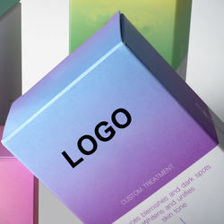 Kraft Paper Cosmetic Packaging Box / Beautiful Skincare Packaging Box