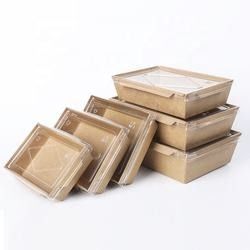 Takeaway Customized Food Packaging Box / Kraft Paper Food Box ODM FSC
