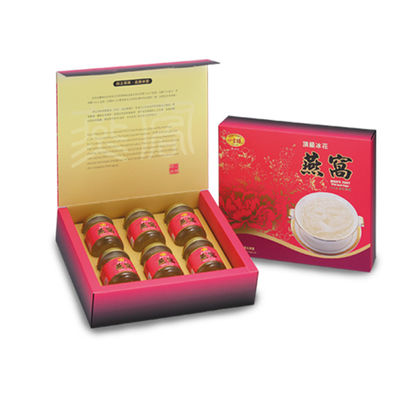 Bird Nest Gift Paper Packaging Rigid Cardboard Product Box Matte Lamination