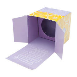 Square Cardboard Packing Boxes Biodegradable Double Sided Printing Packaging Paper Box