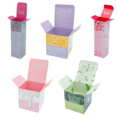 Square Cardboard Packing Boxes Biodegradable Double Sided Printing Packaging Paper Box