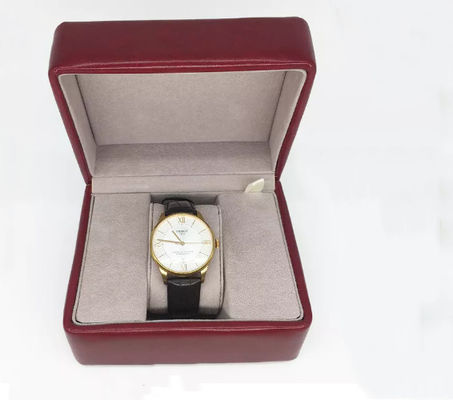 Environmental PU Leather Box Embossing Luxury Watch Gift Case ODM