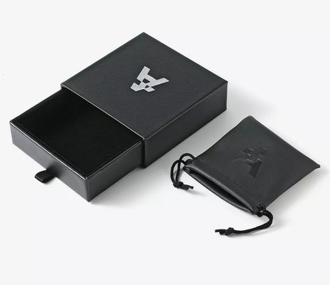 PMC PU Leather Box paper Jewelry Box Packaging Debossing FSC