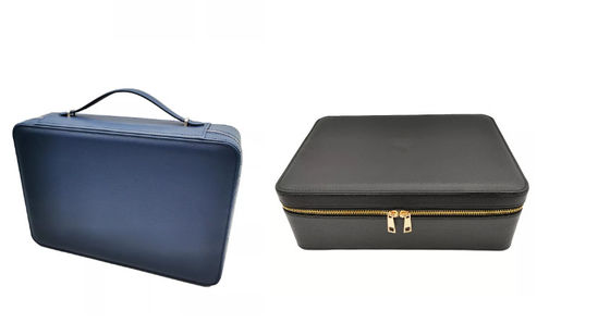ODM PU Leather Box Cardboard Travel Jewellery Box Watch Case ISO9001