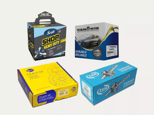 Compostable Auto Parts Packaging Box Rigid Environmentally Friendly Box ODM
