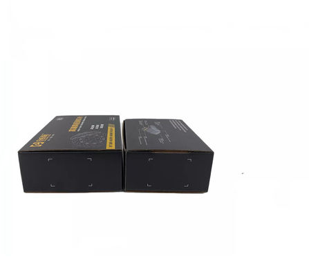 Corrugated Cardboard Black Shipping Boxes Small Debossing ISO9001