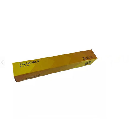 Folding Compostable Packaging Boxes Corrugated Yellow Paper Box Embossing