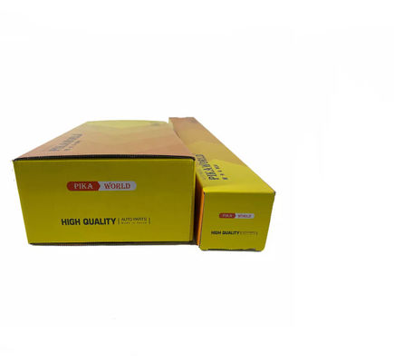 Folding Compostable Packaging Boxes Corrugated Yellow Paper Box Embossing