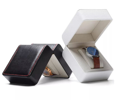Custom Size Wrist Watch Packaging Box ISO Pu Leather Watch Box