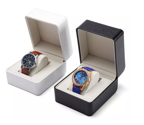Custom Size Wrist Watch Packaging Box ISO Pu Leather Watch Box