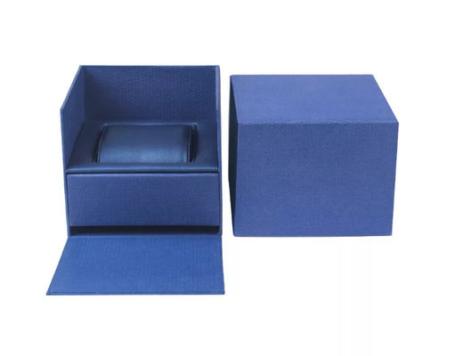 Custom Square World Cover Mens Watch Jewelry Box With Pillow