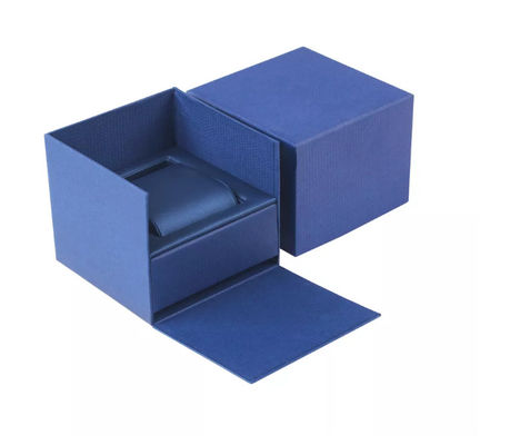 Custom Square World Cover Mens Watch Jewelry Box With Pillow