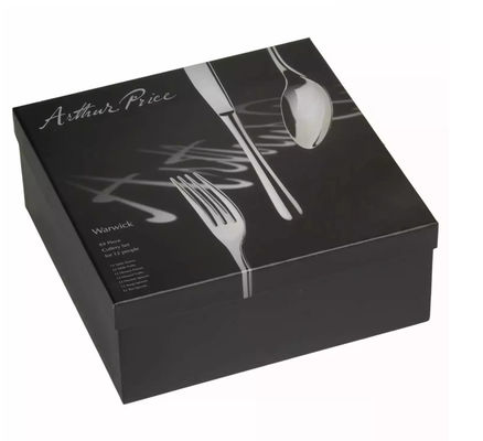 Paper Cardboard Dinnerware Packaging Boxes Recyclable Cutlery Gift Box