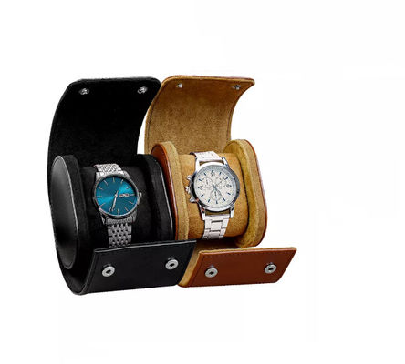 PU Leather Wrist Watch Packaging Box Custom Logo 3.9*3.2*2.7 in