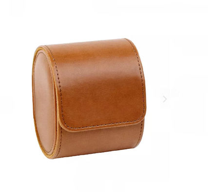 PU Leather Wrist Watch Packaging Box Custom Logo 3.9*3.2*2.7 in