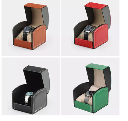 PU Leather Wrist Watch Boxes Packing Case 4c Offset Printing