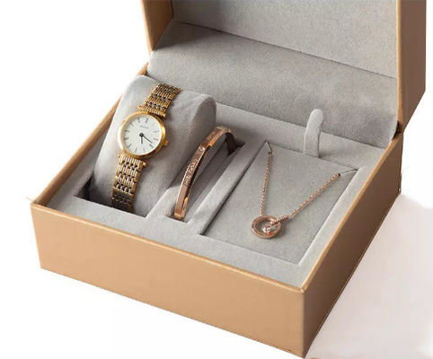 Ruizhuo Wrist Watch Packaging Box High End Velvet 15*13*7.6cm