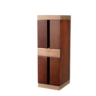 MDF Veneer Paper Wooden Wine Gift Box Handmade Cardboard For Single Bottle
