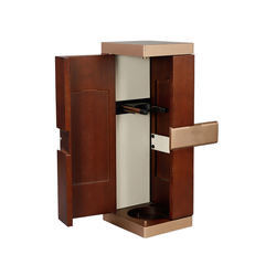 MDF Veneer Paper Wooden Wine Gift Box Handmade Cardboard For Single Bottle