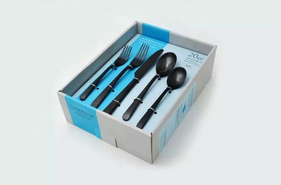 Corrugated Cardboard Cutlery Box Portable Recyclable Custom Size