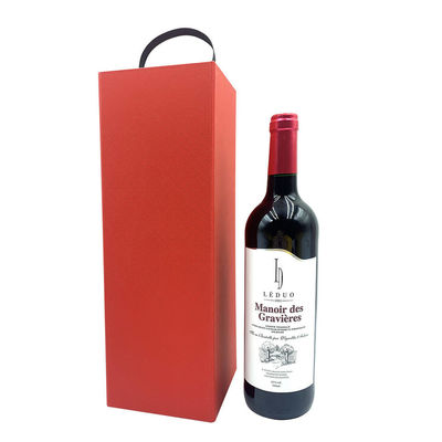 Customized Size Wine Bottle Gift Boxes ISO9001 Certification