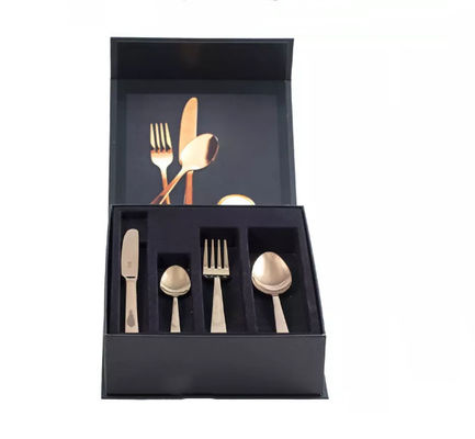 Recycled Materials Dinnerware Packaging Boxes 160gsm 210gsm Paper Gift Box For Cutlery