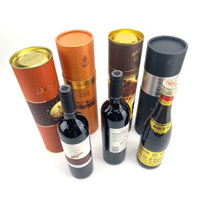 OEM ODM Logo Wooden Wine Bottle Gift Boxes Carton Paper Tube