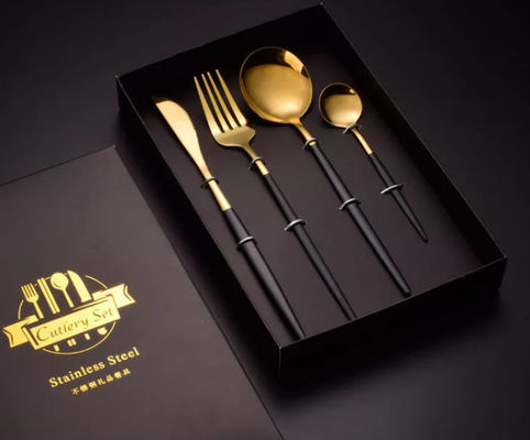 Flatware Dinnerware Packaging Boxes With 410 Stainless Steel Spoon And Fork