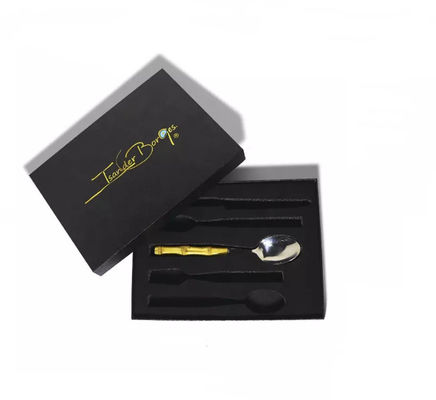 Hot Stamping Logo Dinnerware Packaging Boxes ISO Cutlery Set Gift Box