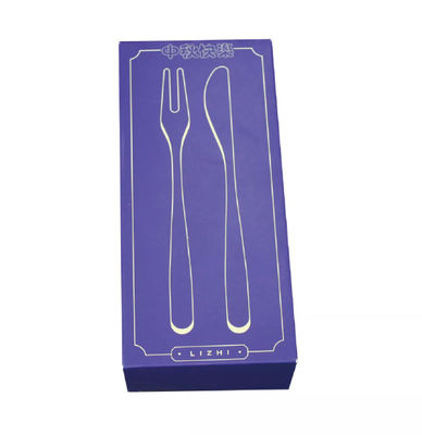 Varnishing Dinnerware Packaging Boxes Dinner Set Box For Fork Spoon